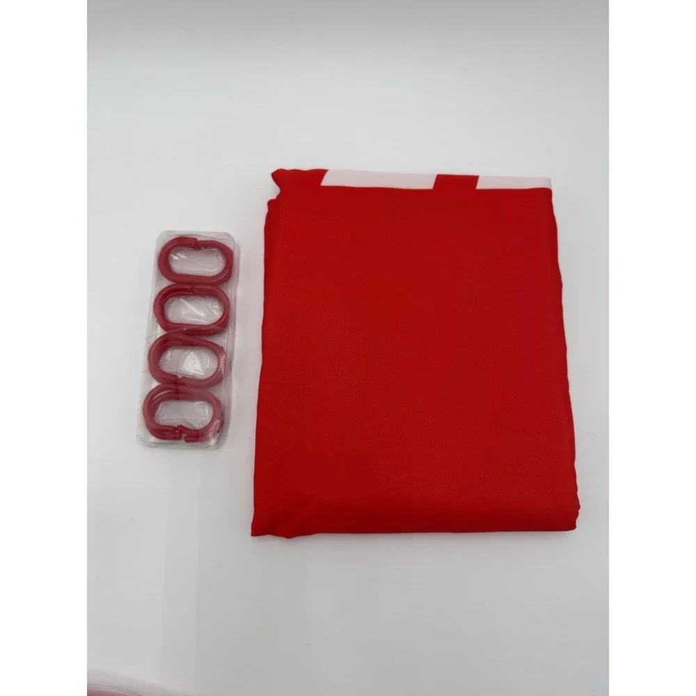 NEW Full Send Red W White Logo Shower Curtain  70.8